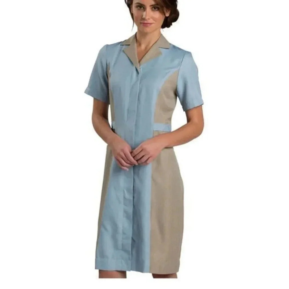 Edwards Glacier Blue Premier Housekeeping Dress New - Picture 1 of 7
